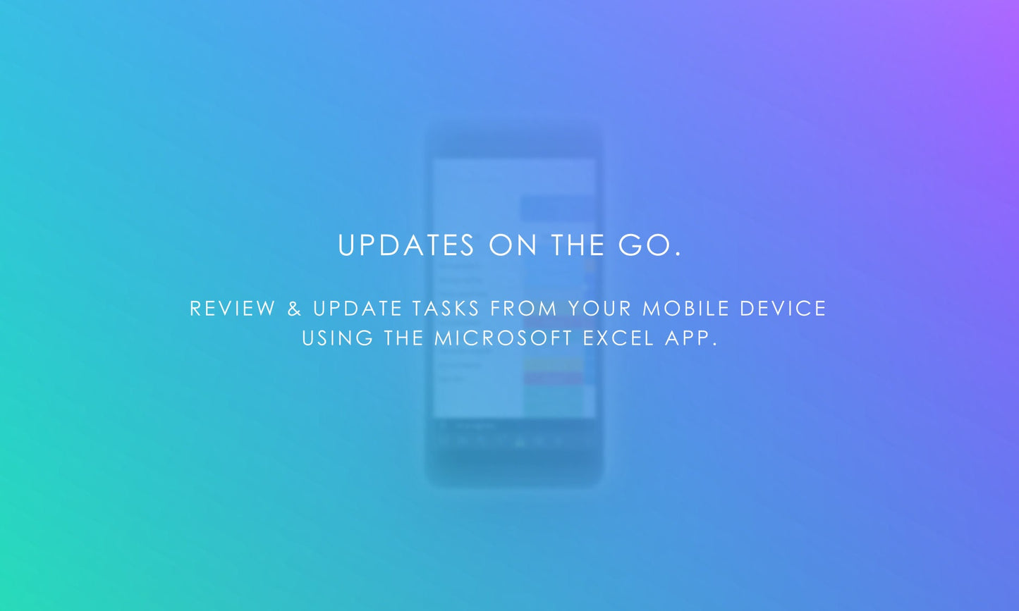 Mobile Kanban Board: Review & Update Tasks on Excel App