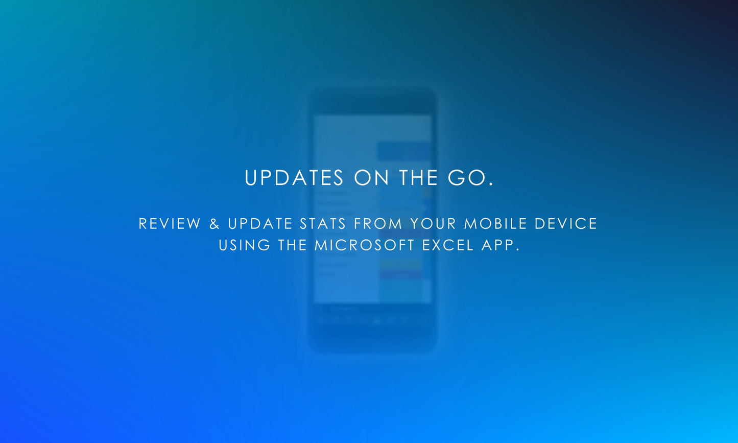 Mobile-Friendly Contact Center Spreadsheet: Review & Update Stats on Microsoft Excel App