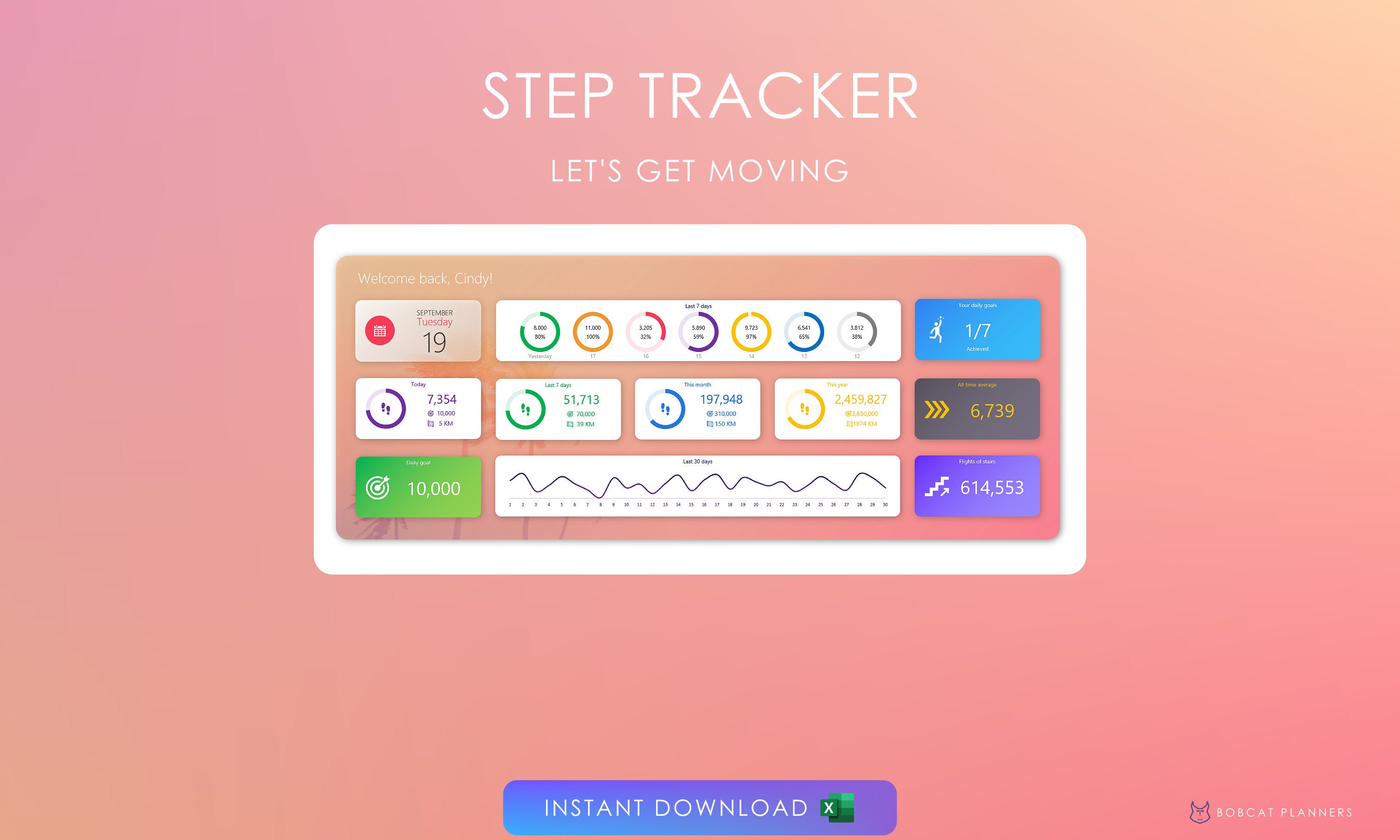 Step Tracker – Bobcat Planners