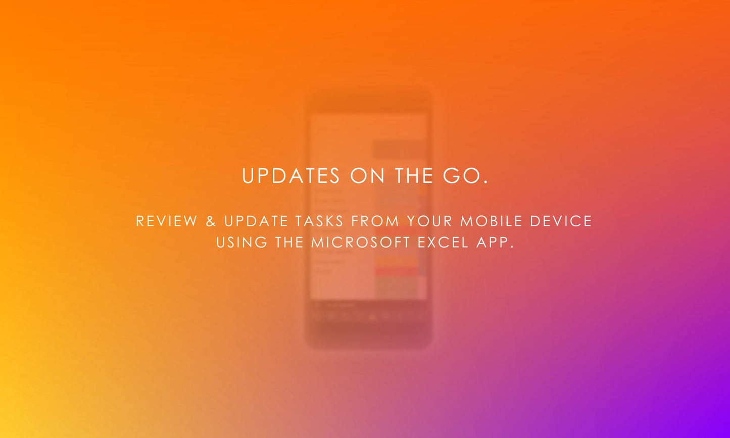 Mobile Decision Maker: Review & Update Tasks on Excel App