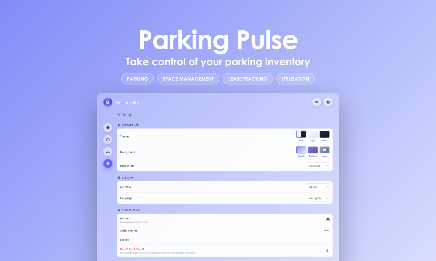 Parking Pulse - Settings