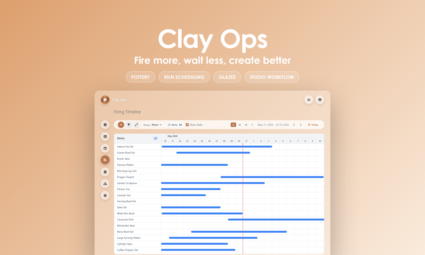 Clay Ops - Timeline