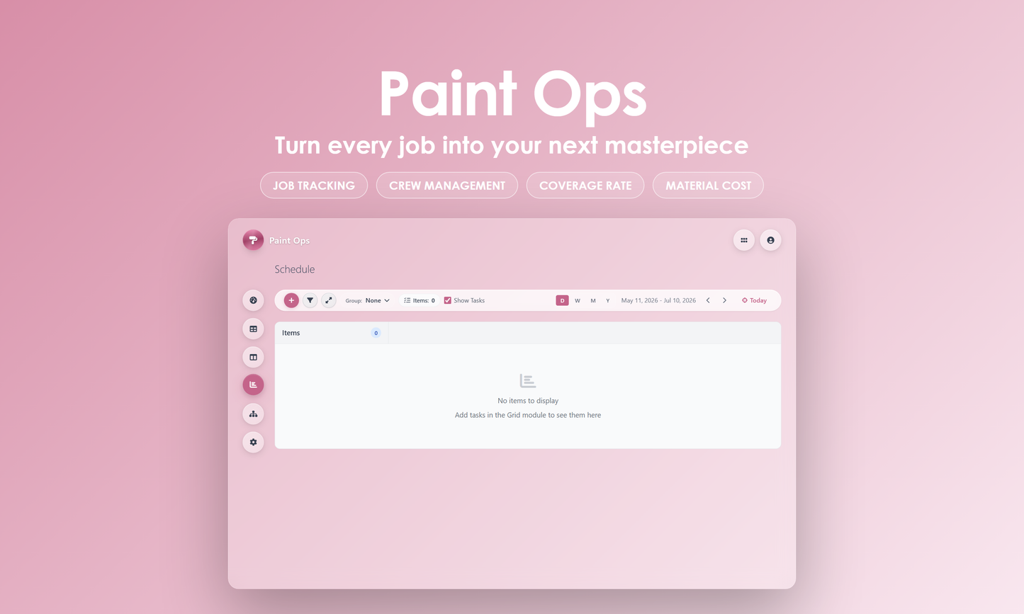 Paint Ops - Timeline