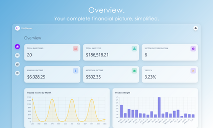 DivPlanner - Your dividend portfolio planner