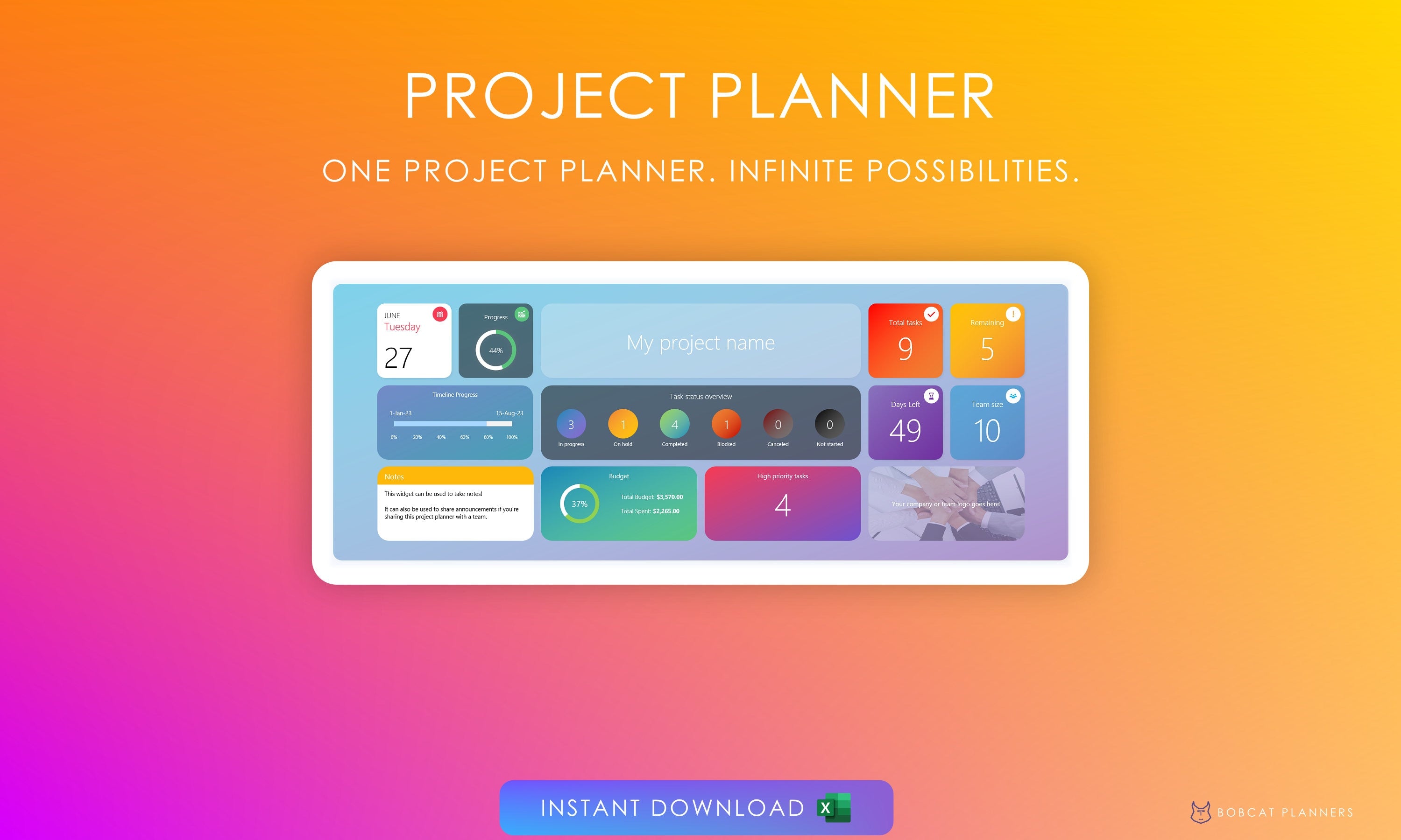 Project Planner – Bobcat Planners