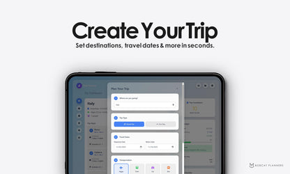 Trip Planner Travel Itinerary Budget Tracker Checklist Packing List Digital Download PDF