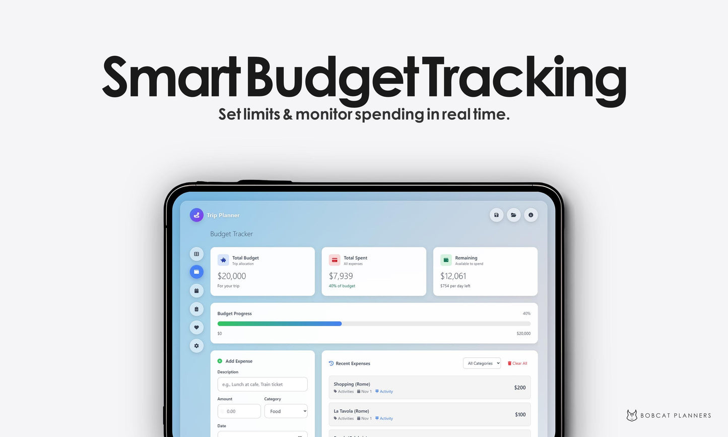 Trip Planner Travel Itinerary Budget Tracker Checklist Packing List Digital Download PDF