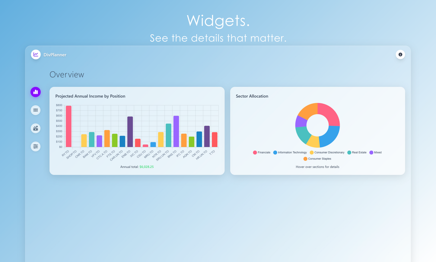 DivPlanner - Your dividend portfolio planner