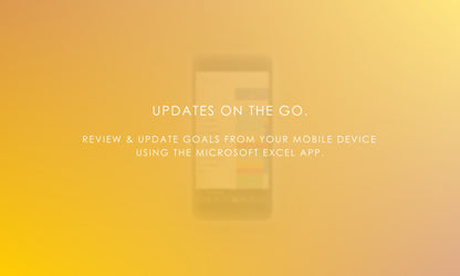 Digital Goal Setting Spreadsheet: Access and Edit Your Goals on Your Phone Using Microsoft Excel