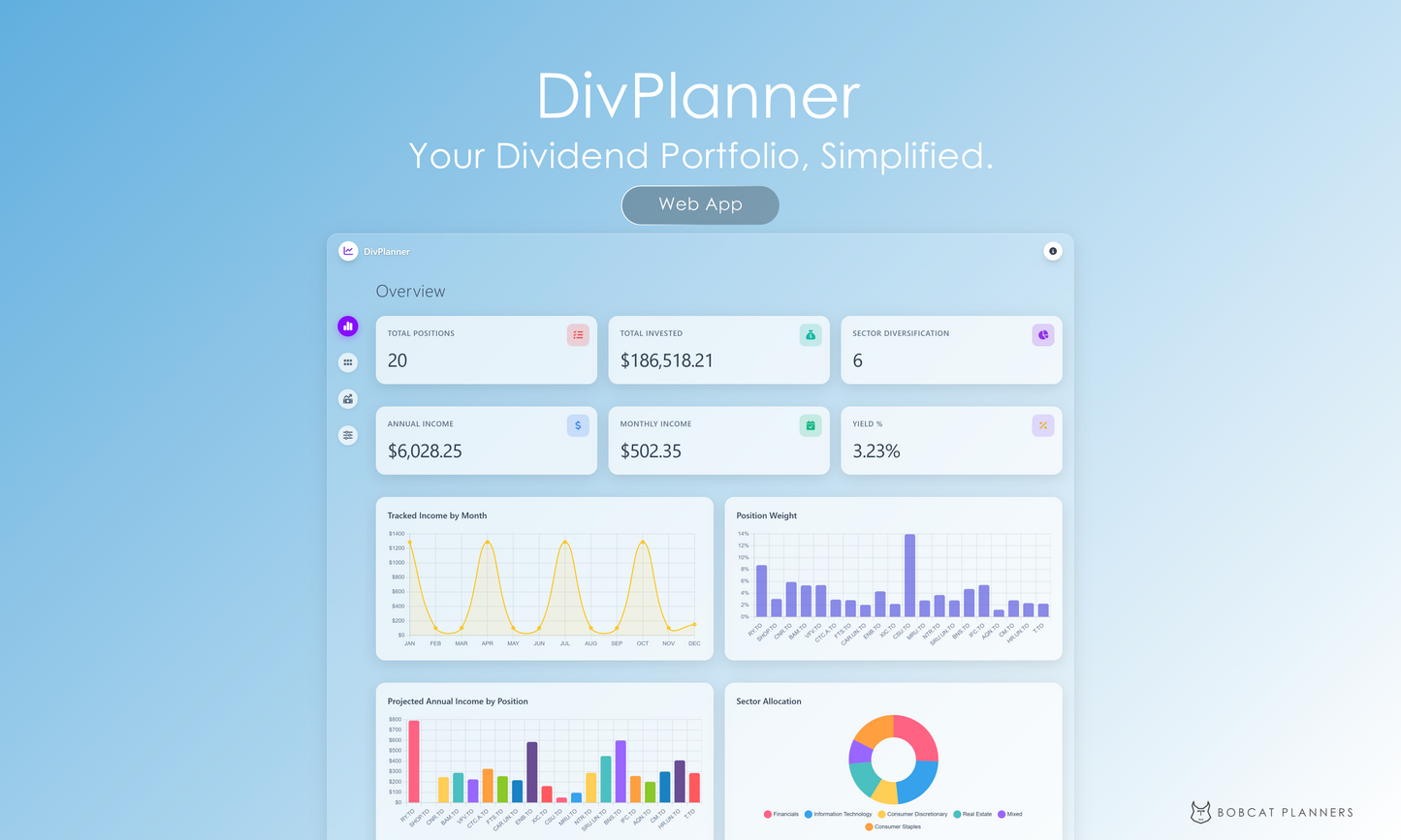 DivPlanner - Your dividend portfolio planner