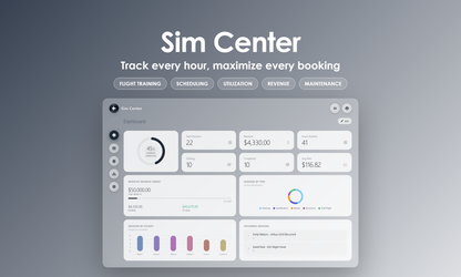 Sim Center - Dashboard