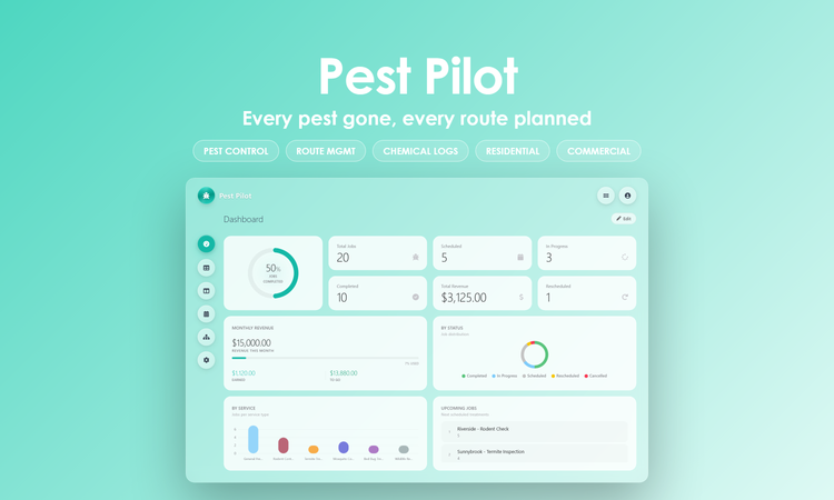 Pest Pilot - Dashboard