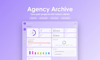 Agency Archive - Dashboard