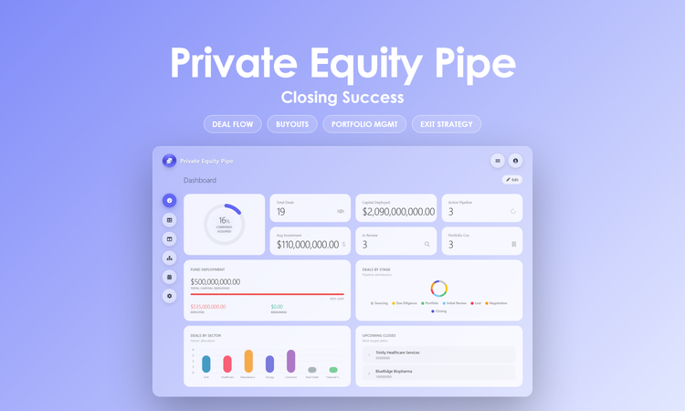 Private Equity Pipe - Dashboard