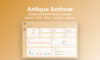 Antique Restorer - Dashboard