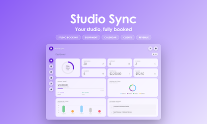 Studio Sync - Dashboard