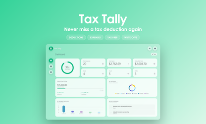 Tax Tally - Dashboard