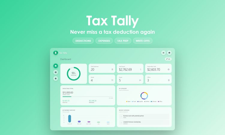 Tax Tally - Dashboard