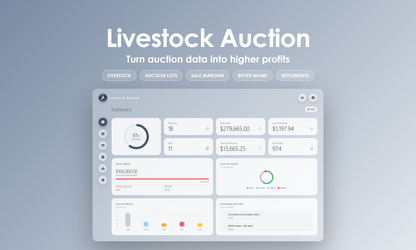 Livestock Auction - Dashboard