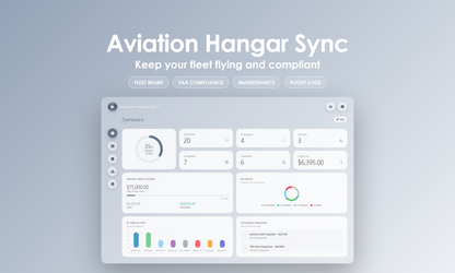 Aviation Hangar Sync - Dashboard
