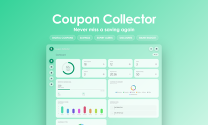 Coupon Collector - Dashboard