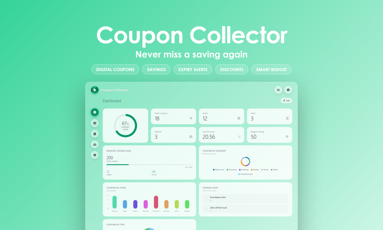 Coupon Collector - Dashboard