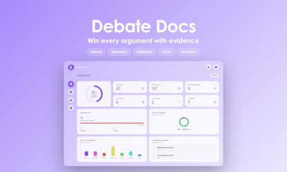 Debate Docs - Dashboard