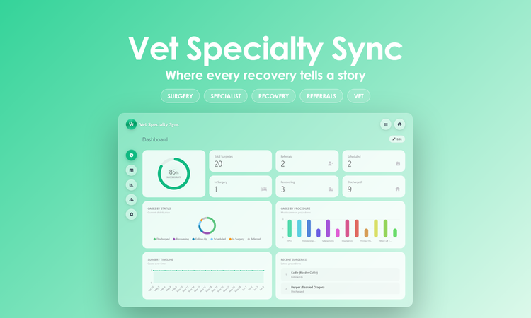 Vet Specialty Sync - Dashboard