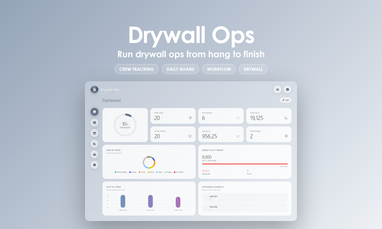 Drywall Ops - Dashboard