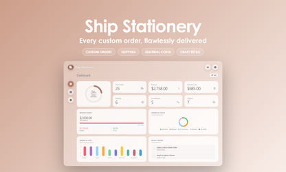 Ship Stationery - Dashboard