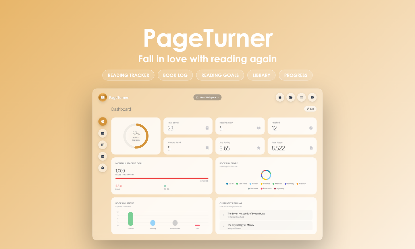 PageTurner - Dashboard