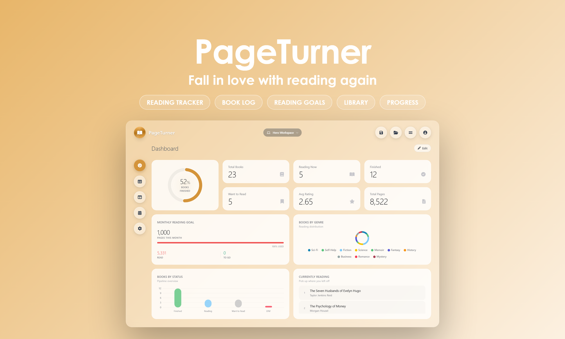 PageTurner - Dashboard