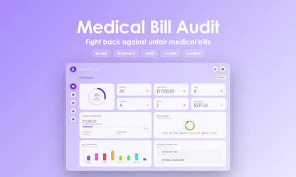 Medical Bill Audit - Dashboard