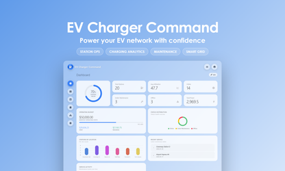 EV Charger Command - Dashboard