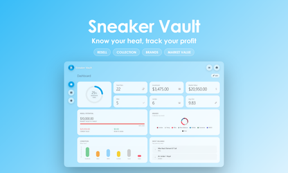 Sneaker Vault - Dashboard