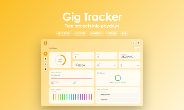 Gig Tracker - Dashboard