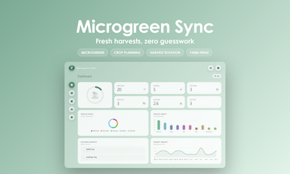 Microgreen Sync - Dashboard