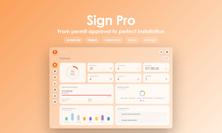 Sign Pro - Dashboard