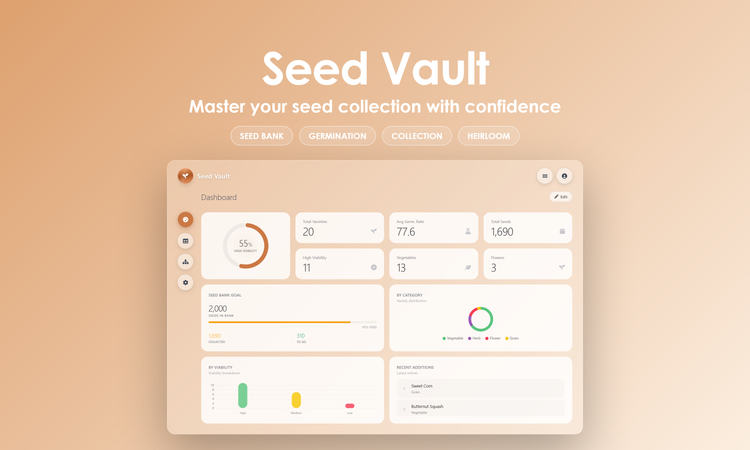 Seed Vault - Dashboard