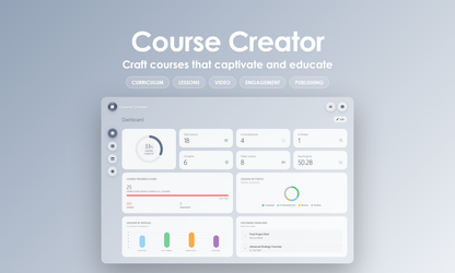 Course Creator - Dashboard