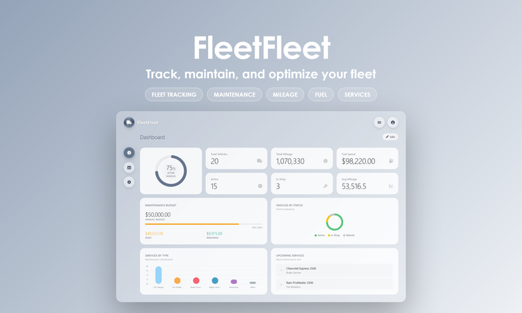 FleetFleet - Dashboard