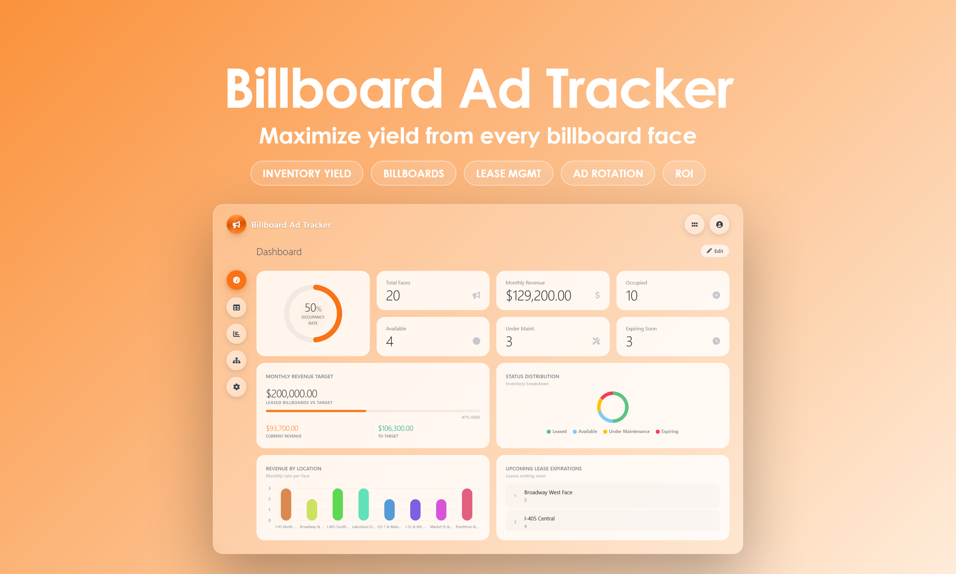 Billboard Ad Tracker - Dashboard