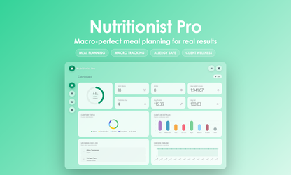 Nutritionist Pro - Dashboard