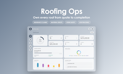 Roofing Ops - Dashboard