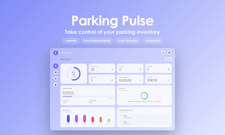 Parking Pulse - Dashboard