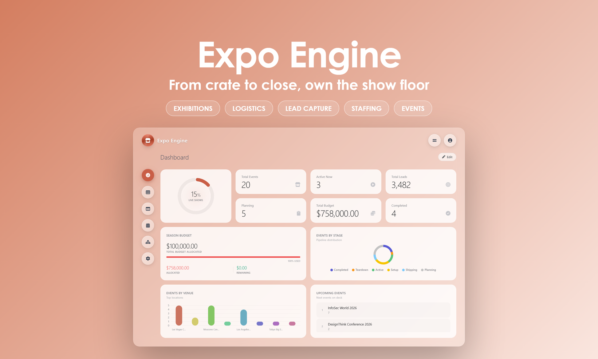 Expo Engine - Dashboard
