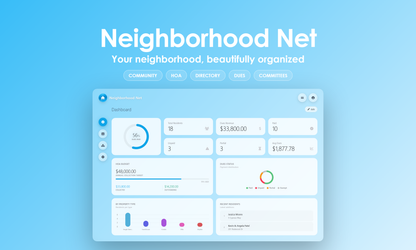 Neighborhood Net - Dashboard