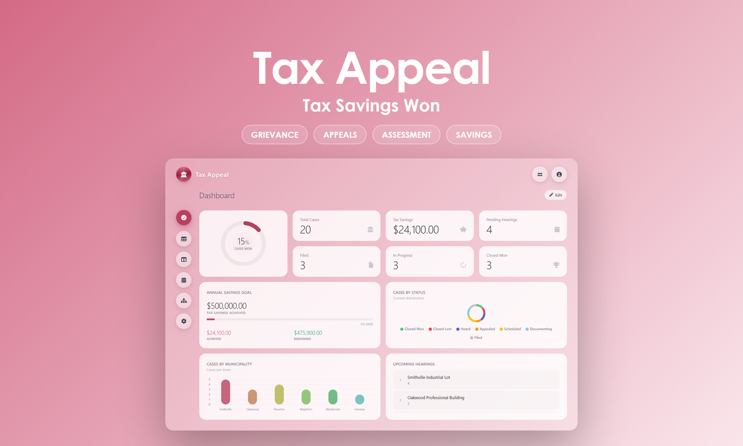 Tax Appeal - Dashboard