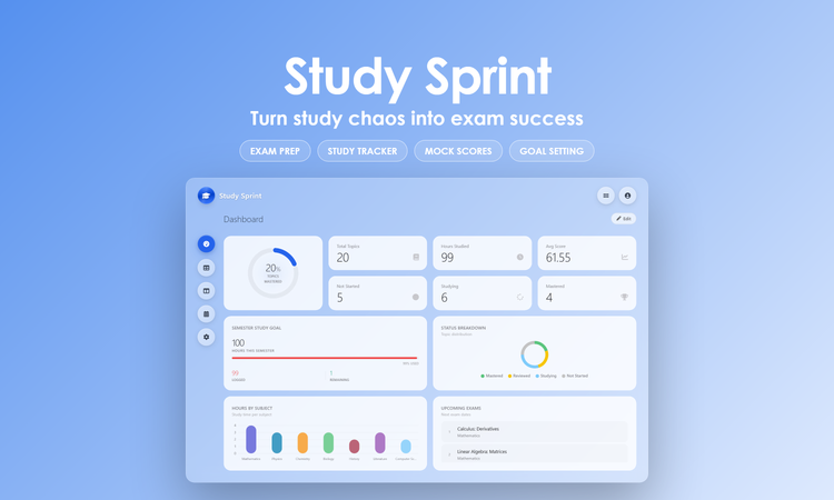 Study Sprint - Dashboard
