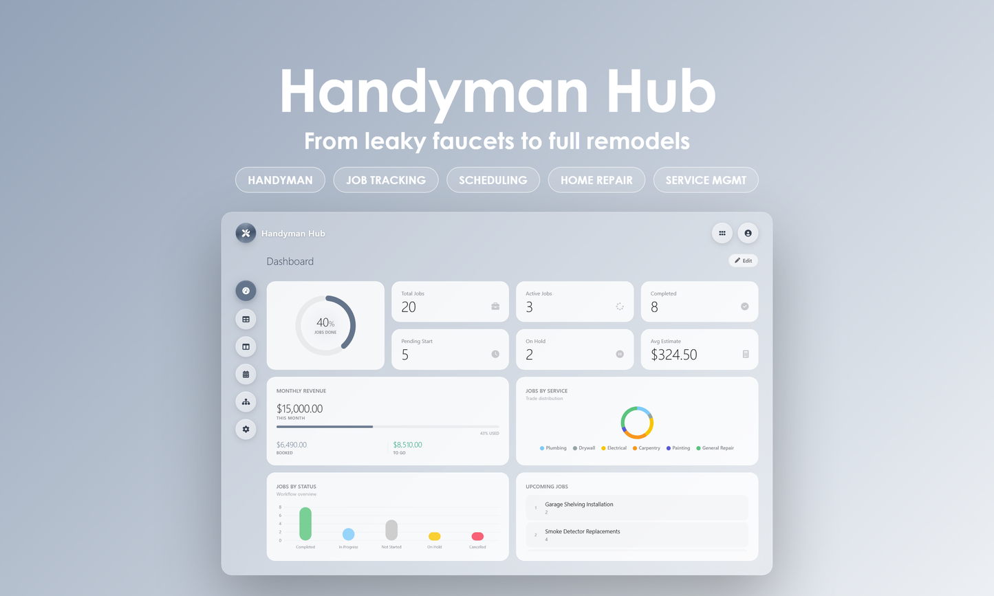 Handyman Hub - Dashboard